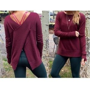 lululemon athletica Sweaters - Lululemon Sunset Savasana Pullover in Wine size 6 lululemon athletica Sweaters - Lululemon Sunset Savasana Pullover in Wine size 6